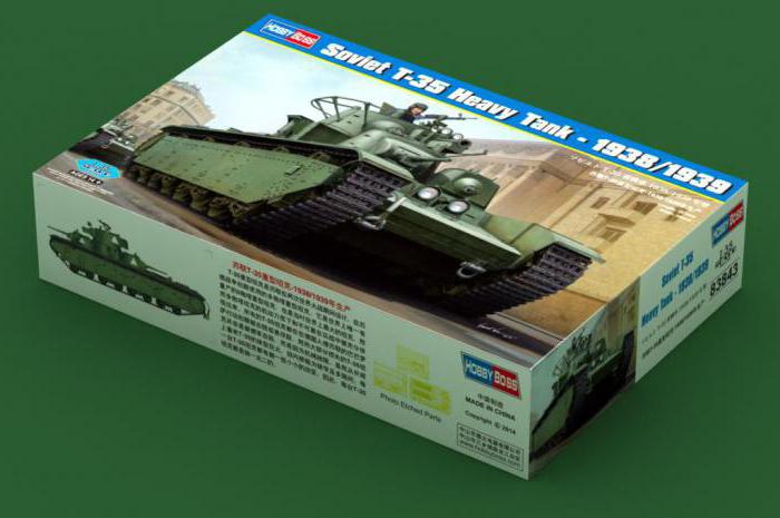 T-35 탱크 : 사양, 설명, 사진