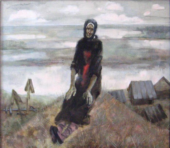 Rasputin Valentin Grigorievich의 작품 : "마테라까지의 이별", "라이브와 기억", "마지막 시간", "불"